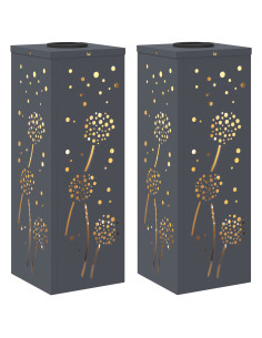 Faro LED solare per sentieri 2 pcs Antracite 2