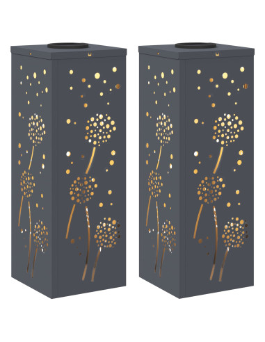 Faro LED solare per sentieri 2 pcs Antracite