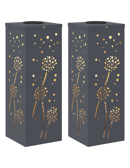 Faro LED solare per sentieri 2 pcs Antracite