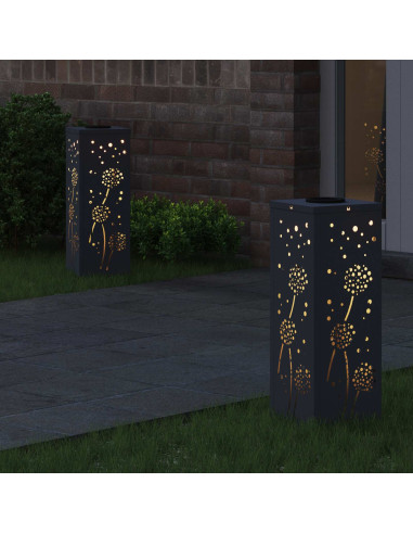 Faro LED solare per sentieri 2 pcs Antracite