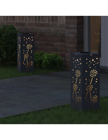 Faro LED solare per sentieri 2 pcs Antracite