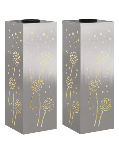 Faro LED solare per sentieri 2 pcs Ruggine Acciaio inossidabile