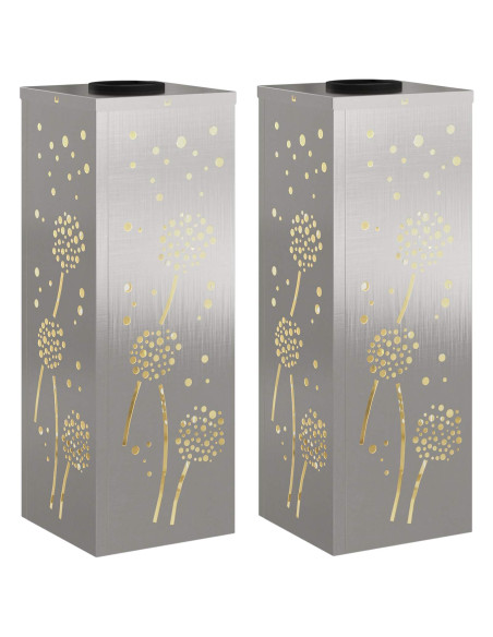 Faro LED solare per sentieri 2 pcs Ruggine Acciaio inossidabile