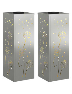 Faro LED solare per sentieri 2 pcs Ruggine Zincato 2