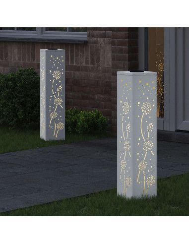 Faro LED solare per sentieri 2 pcs Bianco