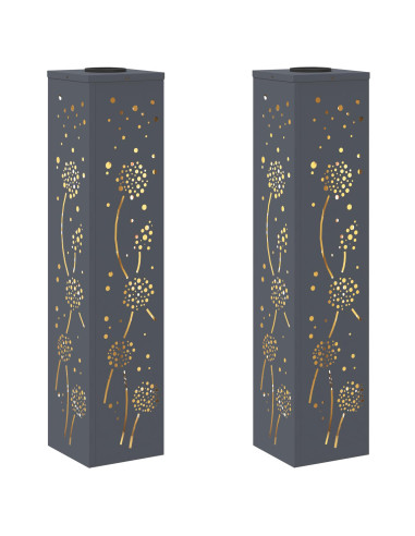 Faro LED solare per sentieri 2 pcs Antracite