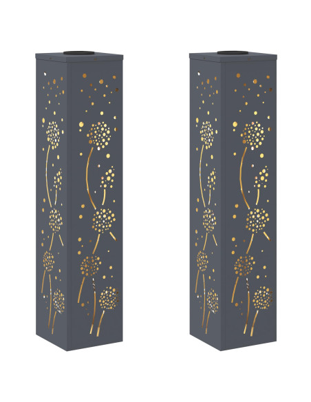 Faro LED solare per sentieri 2 pcs Antracite