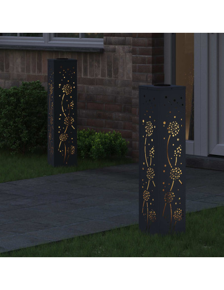 Faro LED solare per sentieri 2 pcs Antracite