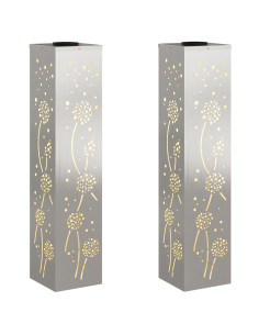 Faro LED solare per sentieri 2 pcs Ruggine Acciaio inossidabile 2