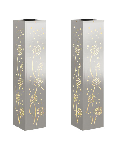 Faro LED solare per sentieri 2 pcs Ruggine Acciaio inossidabile