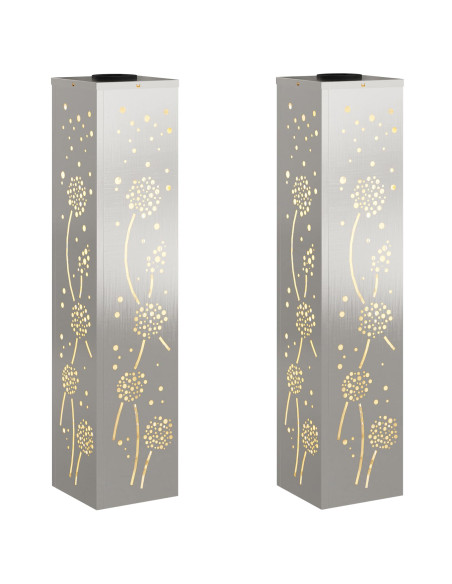 Faro LED solare per sentieri 2 pcs Ruggine Acciaio inossidabile