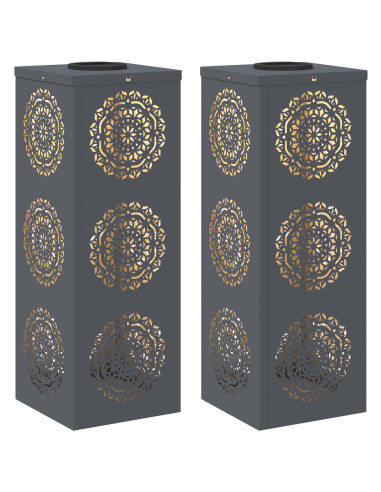 Faro LED solare per sentieri 2 pcs Antracite