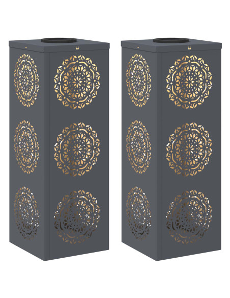 Faro LED solare per sentieri 2 pcs Antracite