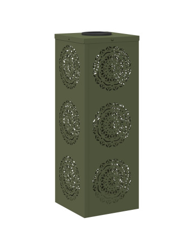 Faro LED solare per sentieri 2 pcs Verde oliva