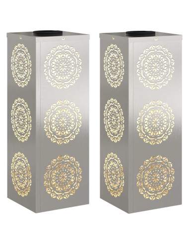 Faro LED solare per sentieri 2 pcs Ruggine