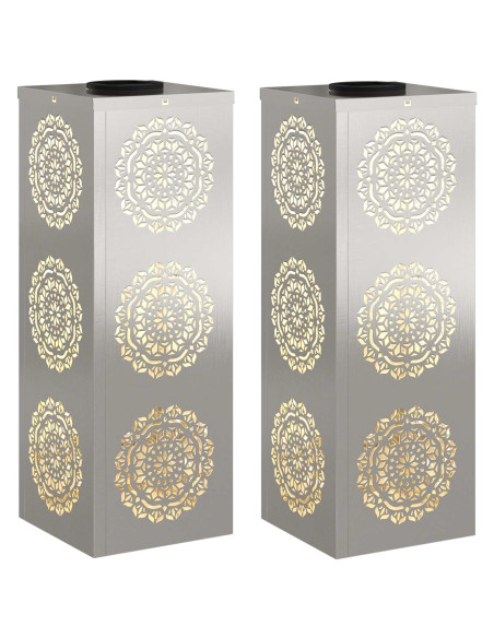 Faro LED solare per sentieri 2 pcs Ruggine