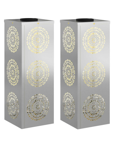 Faro LED solare per sentieri 2 pcs Ruggine