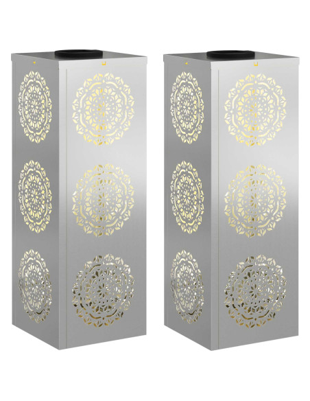 Faro LED solare per sentieri 2 pcs Ruggine