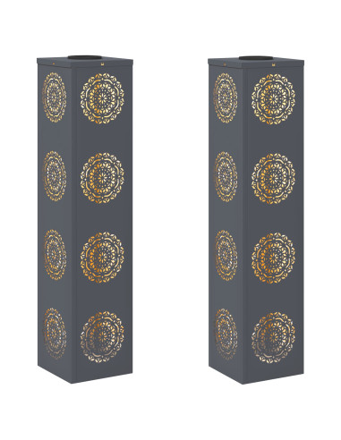 Faro LED solare per sentieri 2 pcs Antracite