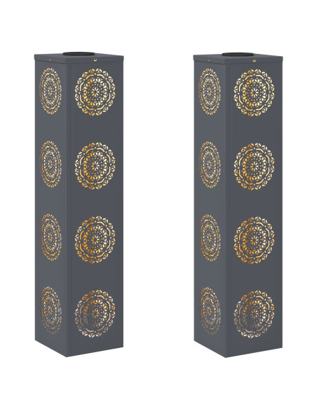 Faro LED solare per sentieri 2 pcs Antracite