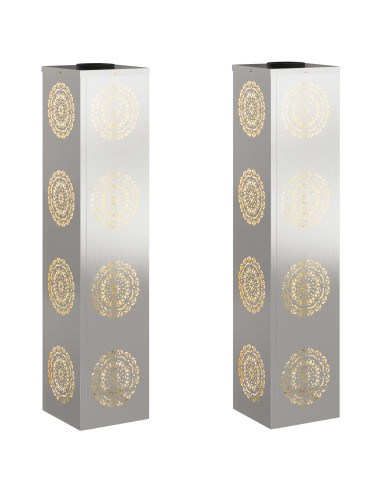 Faro LED solare per sentieri 2 pcs Ruggine