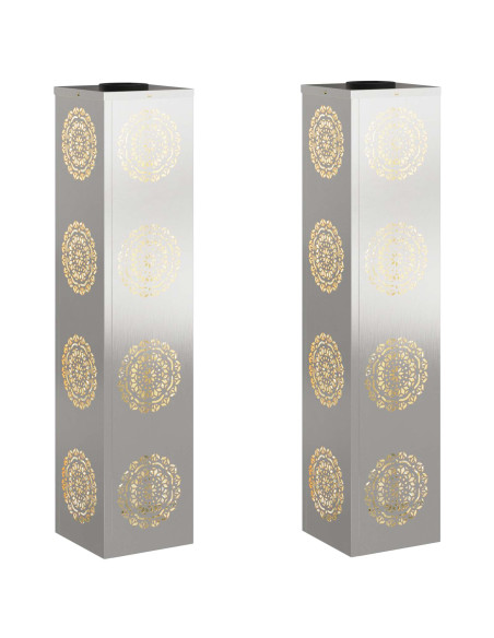 Faro LED solare per sentieri 2 pcs Ruggine