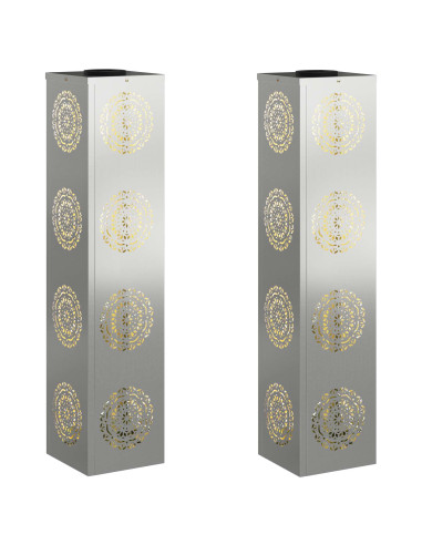 Faro LED solare per sentieri 2 pcs Ruggine