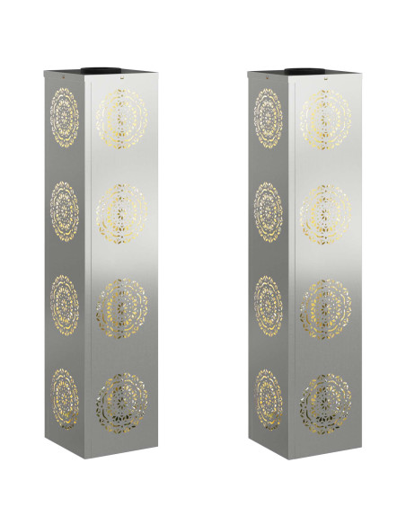 Faro LED solare per sentieri 2 pcs Ruggine