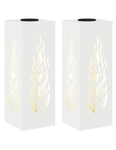 Faro LED solare per sentieri 2 pcs Bianco 2