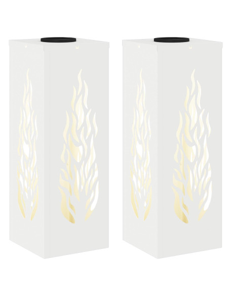 Faro LED solare per sentieri 2 pcs Bianco