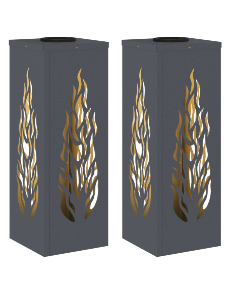 Faro LED solare per sentieri 2 pcs Antracite