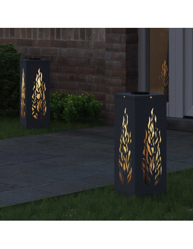 Faro LED solare per sentieri 2 pcs Antracite