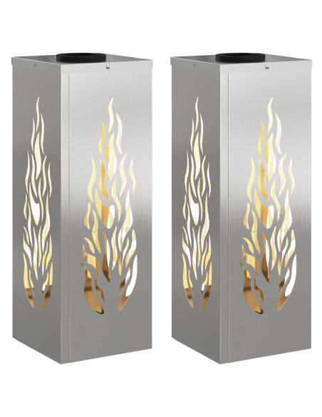 Faro LED solare per sentieri 2 pcs Ruggine