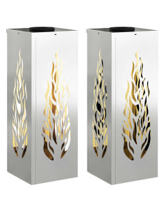 Faro LED solare per sentieri 2 pcs Ruggine 2