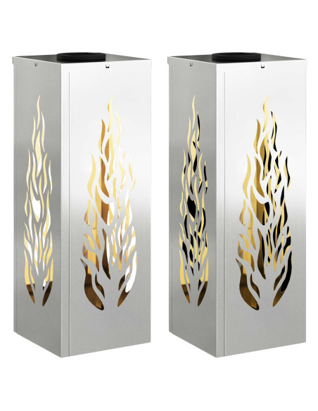 Faro LED solare per sentieri 2 pcs Ruggine