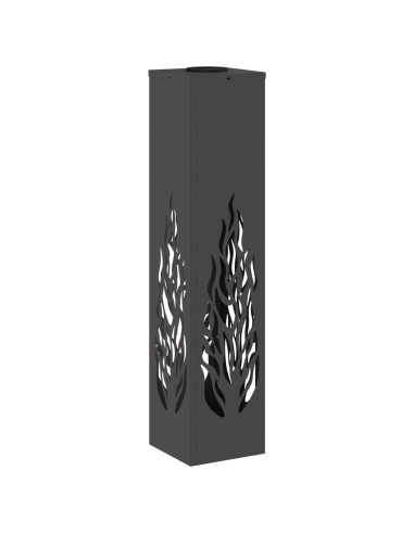 Faro LED solare per sentieri 2 pcs Nero