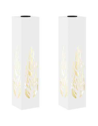 Faro LED solare per sentieri 2 pcs Bianco