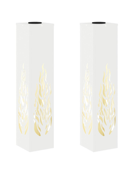 Faro LED solare per sentieri 2 pcs Bianco