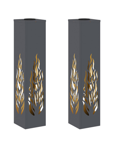 Faro LED solare per sentieri 2 pcs Antracite