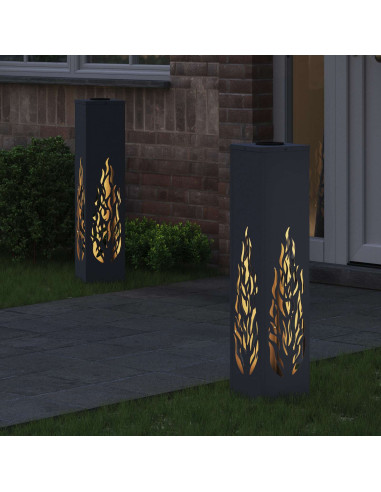 Faro LED solare per sentieri 2 pcs Antracite