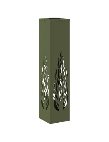 Faro LED solare per sentieri 2 pcs Verde oliva