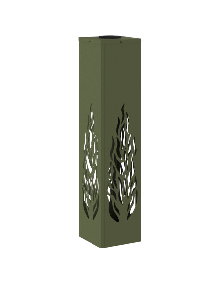 Faro LED solare per sentieri 2 pcs Verde oliva