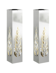 Faro LED solare per sentieri 2 pcs Ruggine 2