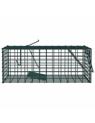 Trappola per animali Verde 31 x 13 x 12cm Acciaio