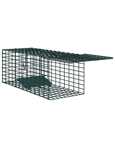 Trappola per animali Verde 31 x 13 x 12cm Acciaio