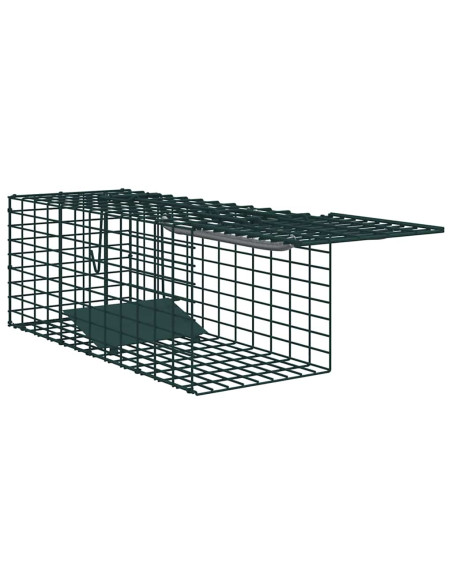 Trappola per animali Verde 31 x 13 x 12cm Acciaio