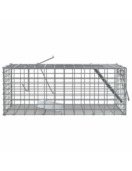 Trappola per animali Antracite 31 x 13 x 12cm Acciaio