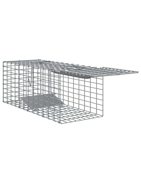 Trappola per animali Antracite 31 x 13 x 12cm Acciaio