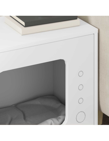 Casa per Gatti Bianco 51 x 30 x 42 cm Legno multistrato