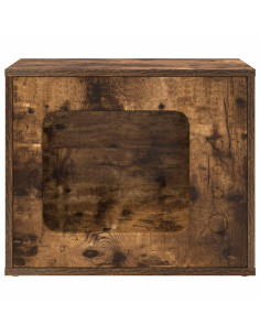 Casa per Gatti Rovere fumé 51 x 30 x 42,5 cm Legno multistrato 2